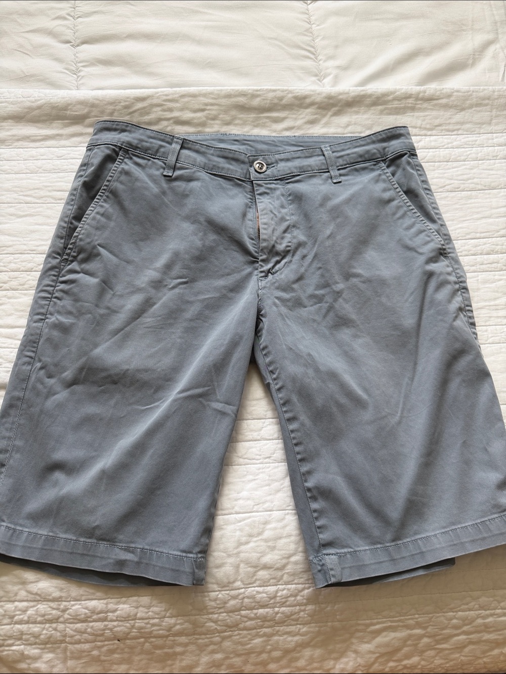 Men's AG 32 Casual Light Blue/Gray Chino Shorts